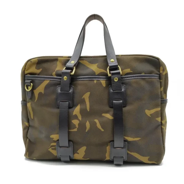 American Retro Oil Wax Water Repellent Canvas Camouflage Portable Briefcase Shoulder Messenger Bag - Image 7