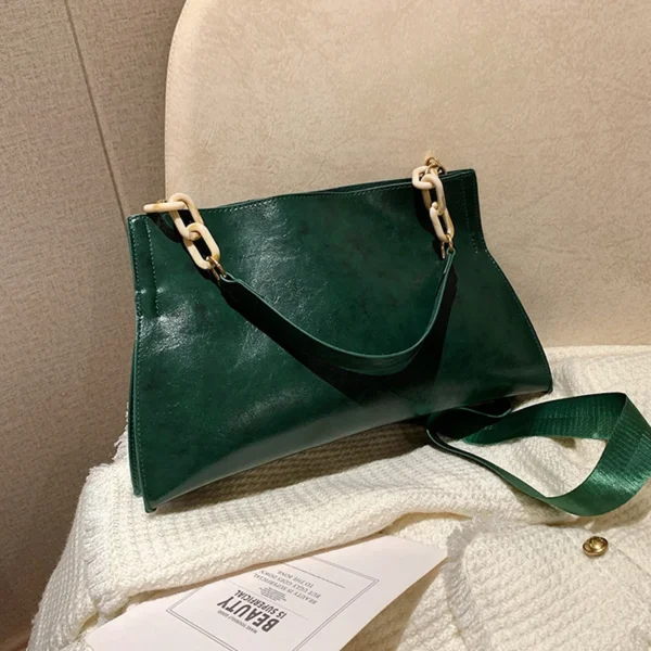 2023 New Design Handbags Women Shoulder Bag Soft Synthetic Leather Crossbody Large Capacity Fashion Female Underarm Bags - Image 2