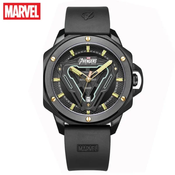 Disney Official Marvel Iron Men Stainless Steel Quartz Casual Wristwatches Energy Reactor Coated Glass 50M Waterproof New Clcok - Image 7