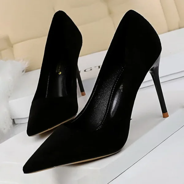 BIGTREE Shoes 2024 New Women Pumps Suede High Heels Shoes Fashion Office Shoes Stiletto Party Shoes Female Comfort Women Heels - Image 8