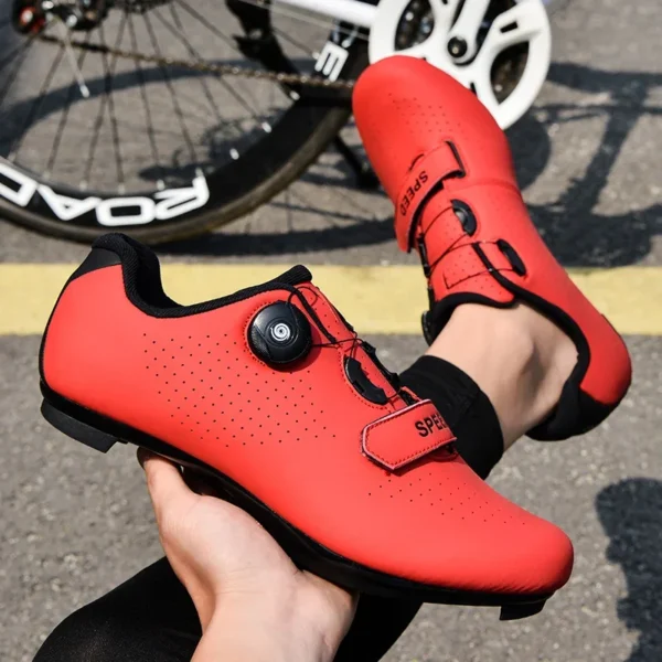 2023 New Road Bicycle Shoes Men Cycling Sneaker Mtb Clits Route Cleat Dirt Bike Speed Flat Sports Racing Women Spd Pedal Shoes - Image 5