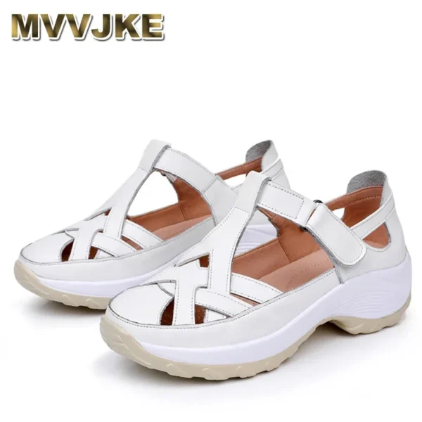 Casual Women's Sandals Hollow Soft Roman Women's Shoes Summer Wedges Sandals