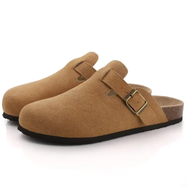 Crestar Women Suede Clogs Slippers Soft Insole Sandals With Arch Support Shoes Outdoor Beach Suede Clogs Slippers Slides For Men - Image 20