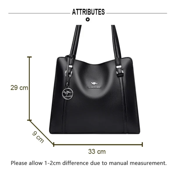 Brand Handbags Purses for Women Vintage Shoulder Tote Bag Luxury Designer Ladies New Large Capacity Sac Black Blue Gray Green - Image 6