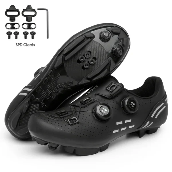 2023 Cycling Sneaker Mtb with Cleats Men Carbon Sports Speed Bike Shoes Women Mountain Racing Flat SPD Road Cycling Footwear - Image 6