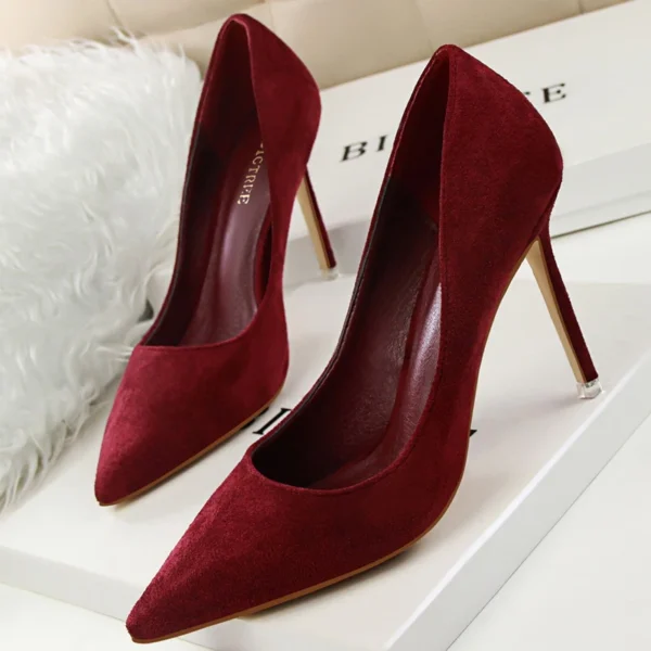 BIGTREE Shoes 2024 New Women Pumps Suede High Heels Shoes Fashion Office Shoes Stiletto Party Shoes Female Comfort Women Heels - Image 9