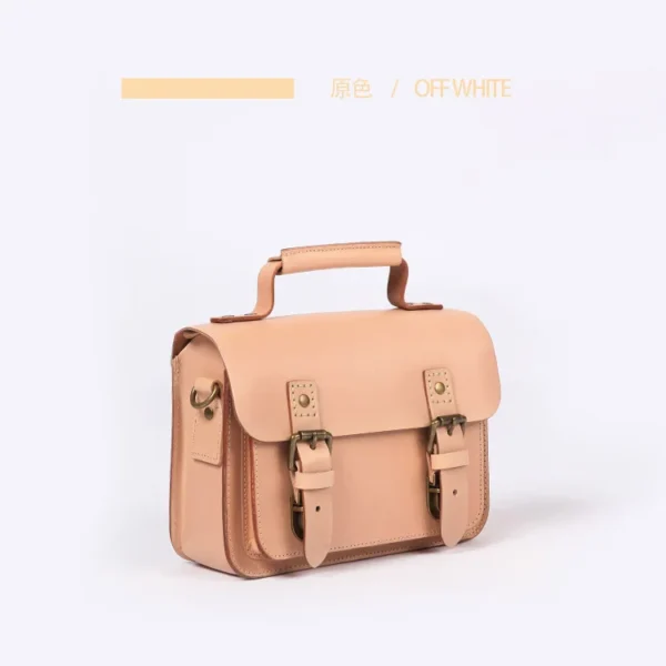 Women's simple fashion all-in-one leather waterproof multi-functional hand bill shoulder oblique span small square bag - Image 6