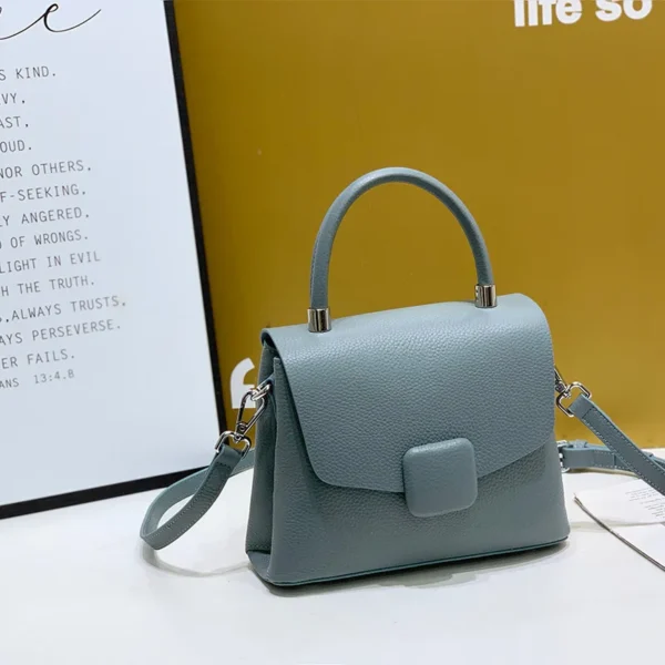 Fashion Female Genuine Leather Messenger Bags Solid Color Lady Commute Handbag Casual Women Square Single Shoulder Bag New 2023 - Image 7