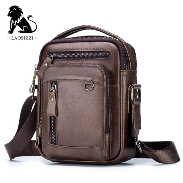 Brand 100% Genuine Leather Men's Shoulder Bags Messenger Bag for Men Crossbody Bags new Small Man Designer Handbag Bolso Male - Image 8