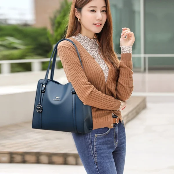 Brand Handbags Purses for Women Vintage Shoulder Tote Bag Luxury Designer Ladies New Large Capacity Sac Black Blue Gray Green - Image 4