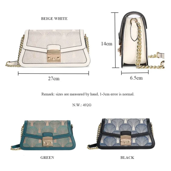 2023 New Trend Women Luxury Bag Lady Handbag Female Messenger High Quality National Design Embroidery Underarm Shoulder Bag - Image 3