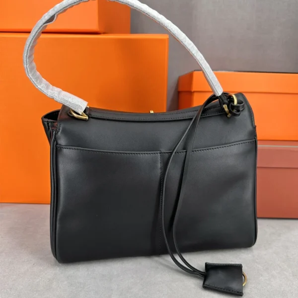 27cm Genuine Leather Crossbody Handbag Ladies Soft Top Layer Cowhide Single Shoulder Large Capacity New Models Advanced Sense - Image 3