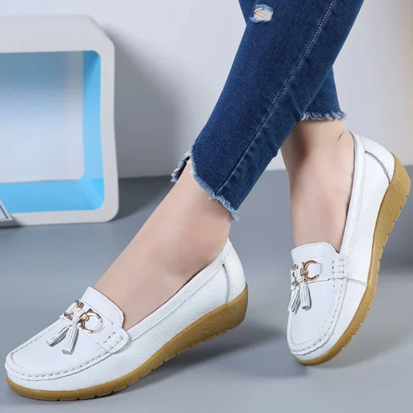 Women Shoes Women Sports Shoes With Low Heels Loafers Slip On Casual Sneaker Zapatos Mujer White Shoes Female Sneakers Tennis - Image 4