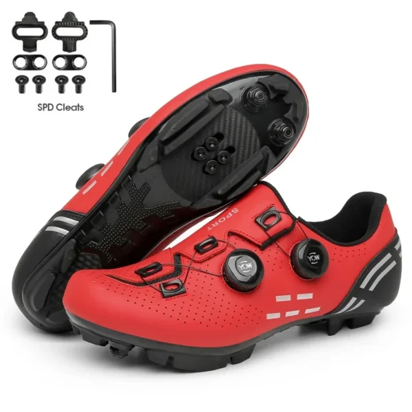 2023 Cycling Sneaker Mtb with Cleats Men Carbon Sports Speed Bike Shoes Women Mountain Racing Flat SPD Road Cycling Footwear - Image 12