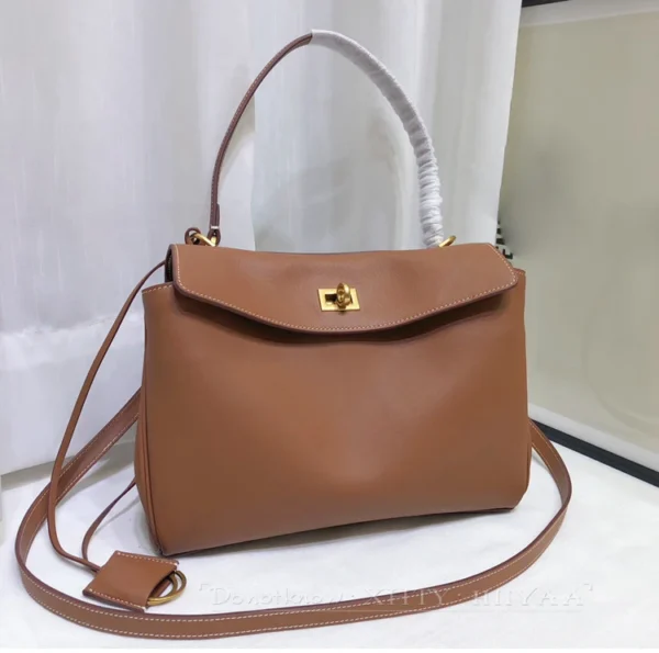 27cm Genuine Leather Crossbody Handbag Ladies Soft Top Layer Cowhide Single Shoulder Large Capacity New Models Advanced Sense - Image 12