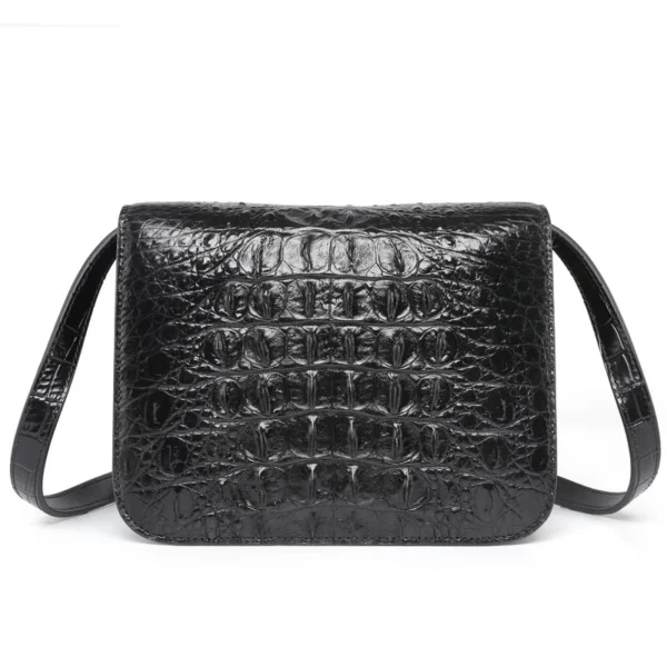 2022 New Crocodile Skin Lady's Shoulder Bag Fashion Genuine Leather Women Messenger Bag Leisure Small Square Bag 45 - Image 3