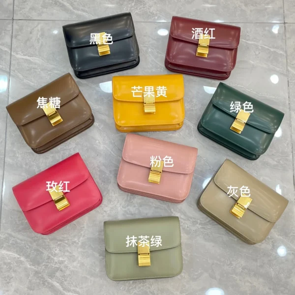 2024 New Classic Box Cowhide Tofu Bag Single Shoulder Crossbody Small Square New High Quality Real Leather Women's Bag - Image 3