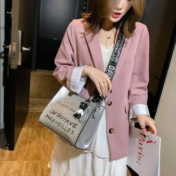 2020 Summer New Fashion Luxury Designer Brand Handbag Women Large Capacity Shoulder Bags Casual Tote Simple Top-handle HandBags - Image 4