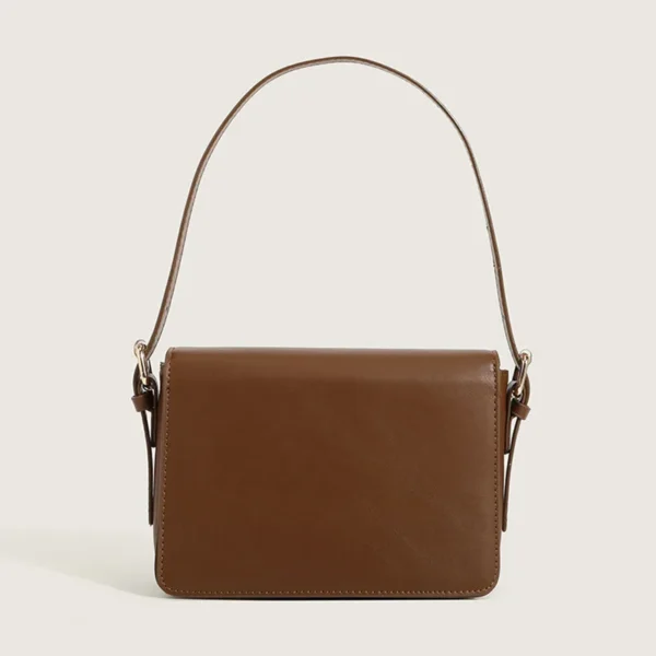 Women's Bags Autumn And Winter Simple And Versatile Textured Messenger Small Square Bag - Image 3