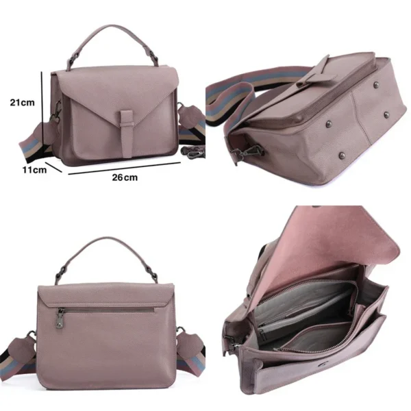 Women Shoulder Bag Vintage Crossbody Messenger for Female Tote Bag Lady Cowhide Genuine Leather Handbag Briefcase 2023 New - Image 2