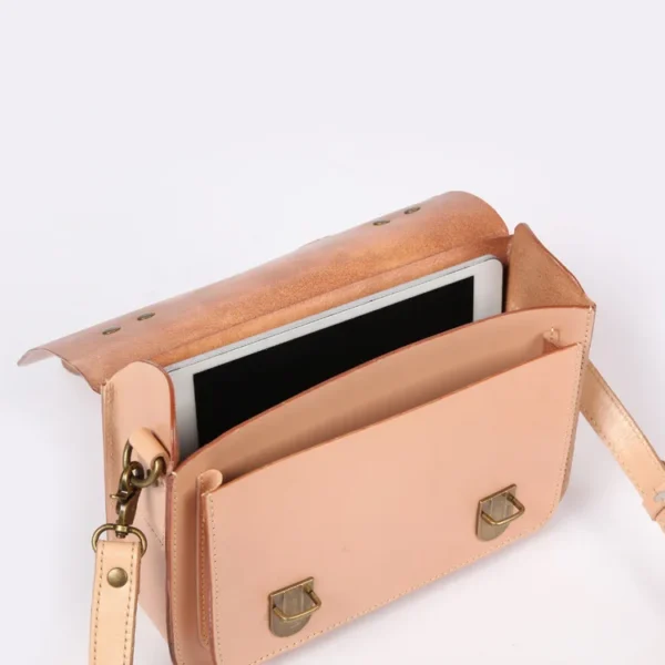 Women's simple fashion all-in-one leather waterproof multi-functional hand bill shoulder oblique span small square bag - Image 25