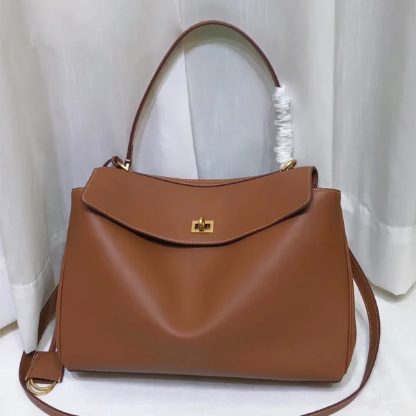 34cm Genuine Leather Handbag for Ladies Versatile Shoulder Bag Commuter Package Large Capacity Tote Soft Crossbody Fashion New - Image 10