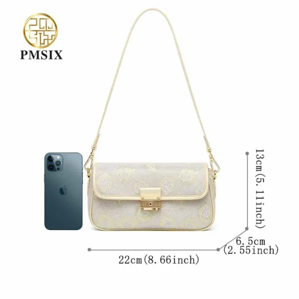 2023 luxury handbags women bags designer Embroidery Flowers Cross-body bag Vintage Floral Printing ladies' bag  classic bags - Image 5