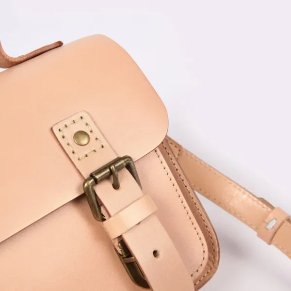 Women's simple fashion all-in-one leather waterproof multi-functional hand bill shoulder oblique span small square bag - Image 19