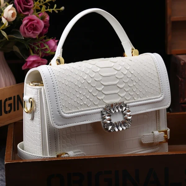 Counter genuine goods 2024 New Fashion Women's Bag Korean All-match Shoulder Crossbody Small Square Bag Diamond Handbag - Image 2