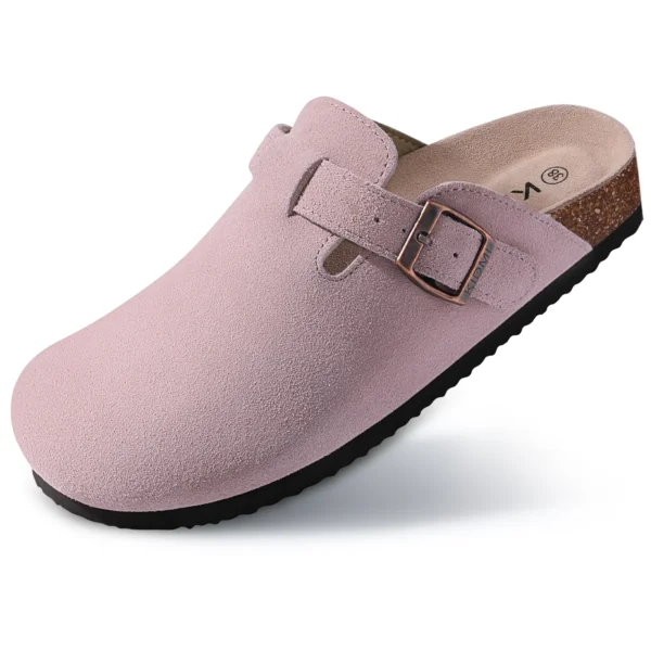 Crestar Women Suede Clogs Slippers Soft Insole Sandals With Arch Support Shoes Outdoor Beach Suede Clogs Slippers Slides For Men - Image 11