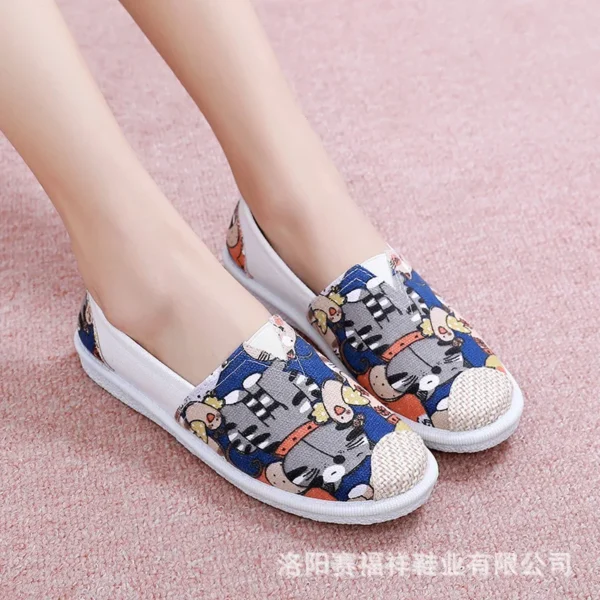 2023 Shoes Women's Summer Mesh Breathable Flat Shoes Ladies Comfort Light Sneaker Socks Women Slip on Loafers Zapatillas Muje - Image 14