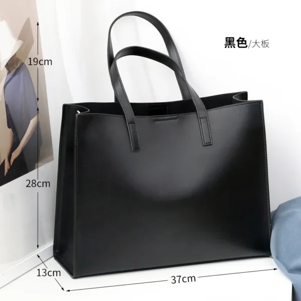 Women's Bag 2023 New Female Handbags 14 Inch Laptop Bag Fashion Briefcase Genuine Leather Commuter Portable Shoulder Tote Bags - Image 11