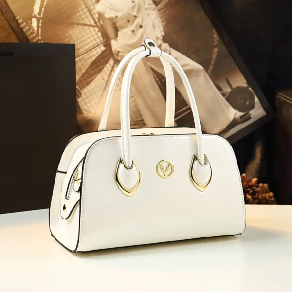 2023 New Fashion Women's Bag Female Simple Handbags Shoulder Crossbody Middle-Aged Genuine Leather Classy Mom Bags - Image 2