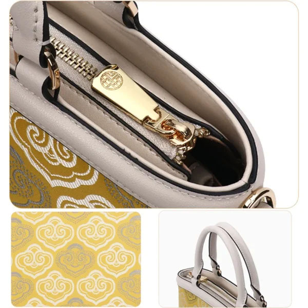 2023 New Women Handbag Female China-Chic Element Advanced Texture Chi-pao Shell Bag Embroidery Lucky Pattern Crossbody Messenger - Image 6