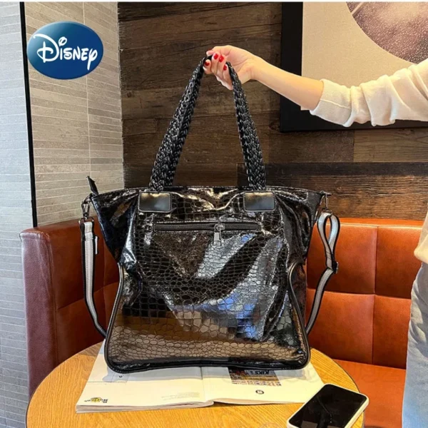 Disney Minnie New Women's Handbag Cartoon Fashion Women's Shoulder Bag Luxury Brand Diamond Embedding Women's Bag Large Capacity - Image 6