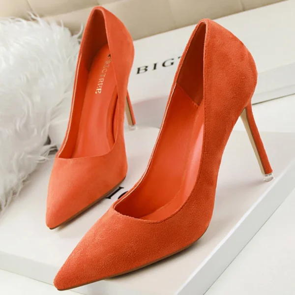 BIGTREE Shoes 2024 New Women Pumps Suede High Heels Shoes Fashion Office Shoes Stiletto Party Shoes Female Comfort Women Heels - Image 10