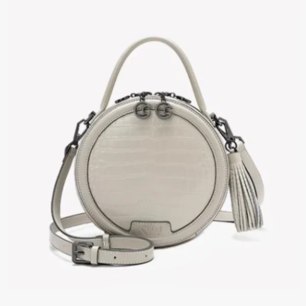 2023 New Women bags luxury brand high quality genuine leather handbags fashion Round bag real cowhide bag Women's bag