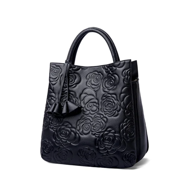 ZOOLER Full 100% Real Leather Women Hand Bags Trendy Ladies Cow Skin Handbag  Luxury Designer Big Totes Formal Black#YC225 - Image 3