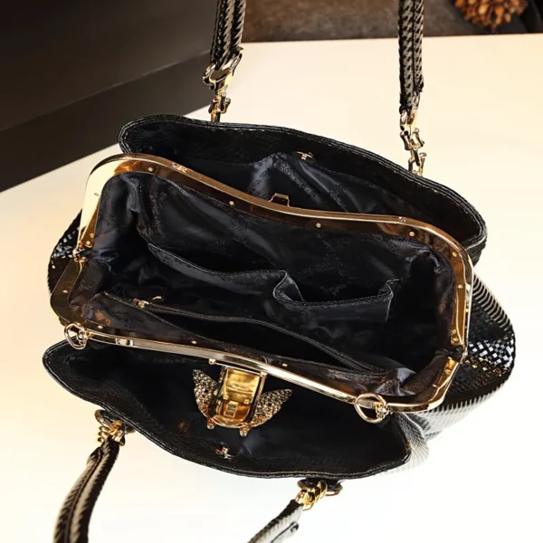 Fashion Handbags Lace Clip Women's Bag 2023 New Soft Leather Sequin One-shoulder Bags Designer Bag Lady Crossbody Bags - Image 4