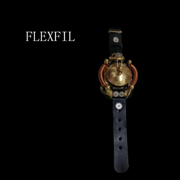 FLEXFIL Trend Men's Watch Quartz original Steampunk Waterproof Men Handmade Watches Business Japanese movement cowhide strap