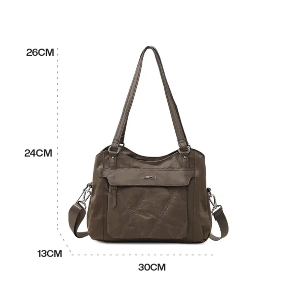 EPOL Shoulder Bags for Women 2023 New Elegant Shopping Waterproof Versatile Casual Large Capacity High Quality Bags 6071-02 - Image 8