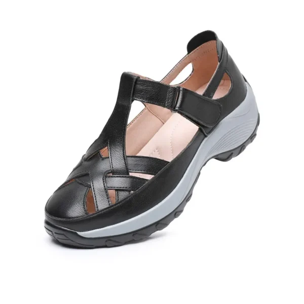 Casual Women's Sandals Hollow Soft Roman Women's Shoes Summer Wedges Sandals - Image 7