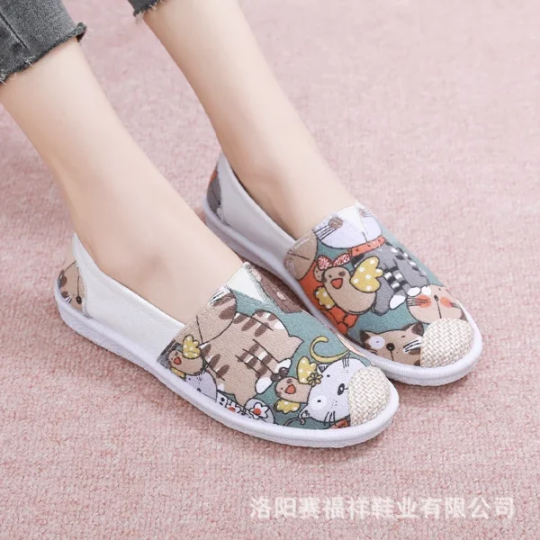 2023 Shoes Women's Summer Mesh Breathable Flat Shoes Ladies Comfort Light Sneaker Socks Women Slip on Loafers Zapatillas Muje - Image 13