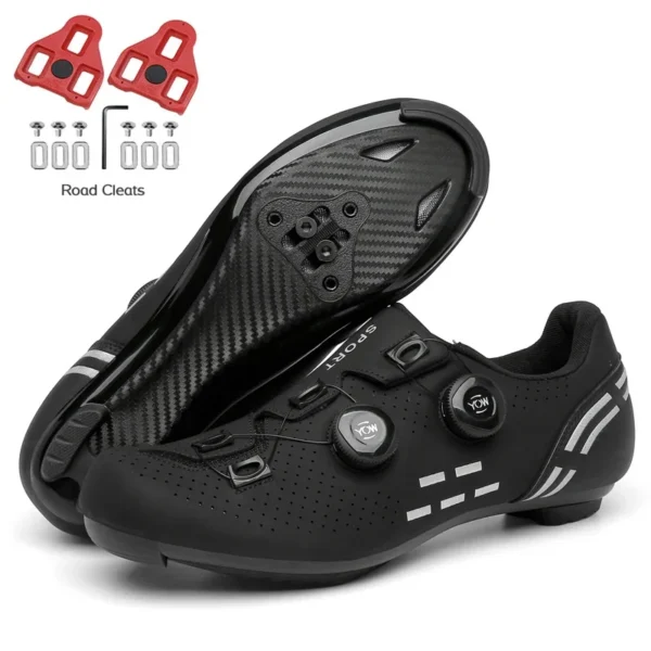 2023 Cycling Sneaker Mtb with Cleats Men Carbon Sports Speed Bike Shoes Women Mountain Racing Flat SPD Road Cycling Footwear - Image 15