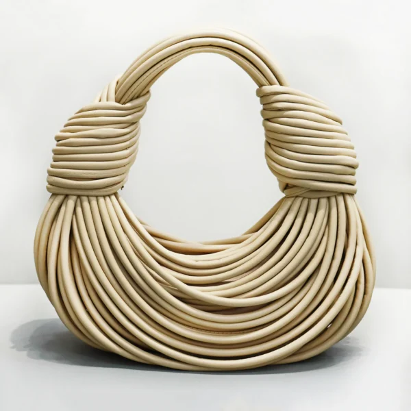 Bag For Women Handbags New In 2024 Trends Luxury Designer Brand Bags Handwoven Noodle Rope Knotted Pulled Bread - Image 9