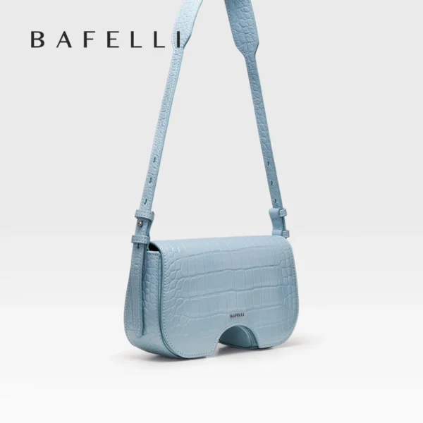 BAFELLI SUMMER NEW FASHION WOMEN'S HANDBAG CROCODILDE LEATHER TRENDING STYLISH SHOULDER BAGS LUXURY BRAND FEMALE PURSE - Image 2