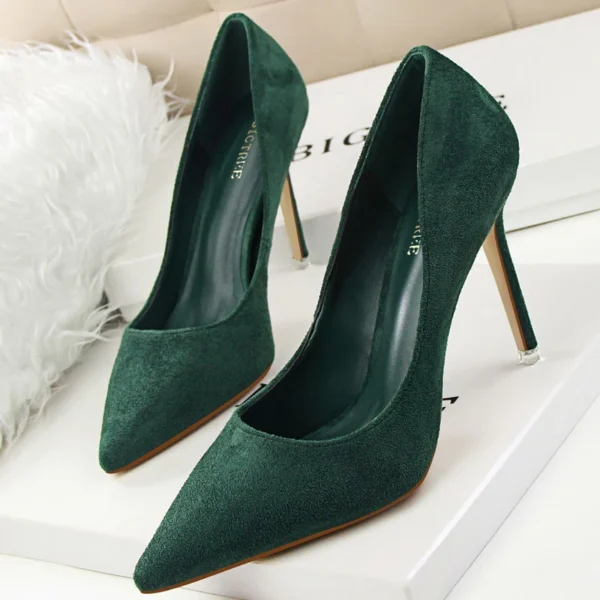 BIGTREE Shoes 2024 New Women Pumps Suede High Heels Shoes Fashion Office Shoes Stiletto Party Shoes Female Comfort Women Heels - Image 17