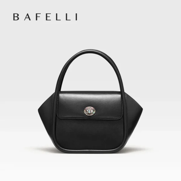 BAFELLI NEW 2023 WOMEN'S HANDBAG WINTER WOOL FASHION BENTO EVENING LEATHER ORIGINAL STYLE LUXURY BRAND PURSE SHOULDER CASUAL - Image 9