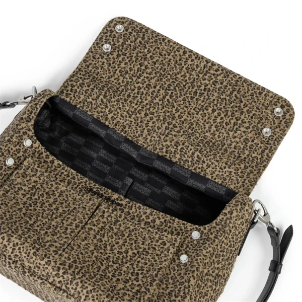 European And American Retro Leopard Print Frosted Suede Square Shoulder Bag Fashionable And Personalized Crossbody Messenger Bag - Image 5