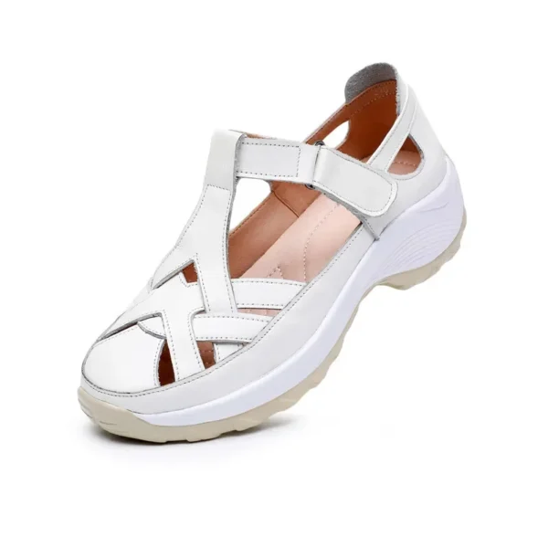 Casual Women's Sandals Hollow Soft Roman Women's Shoes Summer Wedges Sandals - Image 8